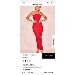 RED House of CB fornarina dress